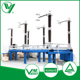 ราคาดี สวิตช์ตัดการเชื่อมต่อไฟฟ้าแรงสูงกลางแจ้งที่กำหนดเอง 145KV สวิตช์ตัวแยกสามเฟส ออนไลน์